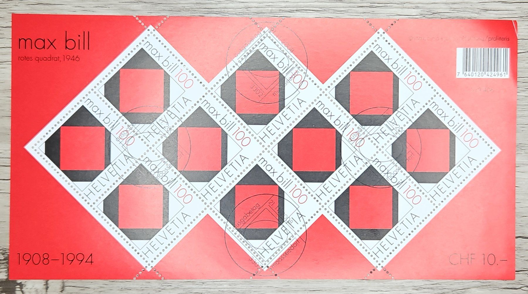 Tutti i francobolli: CL20 Bloc Timbre Suisse Oblitéré 2008 – Usato da Cousset venduto da Patrick_Collections