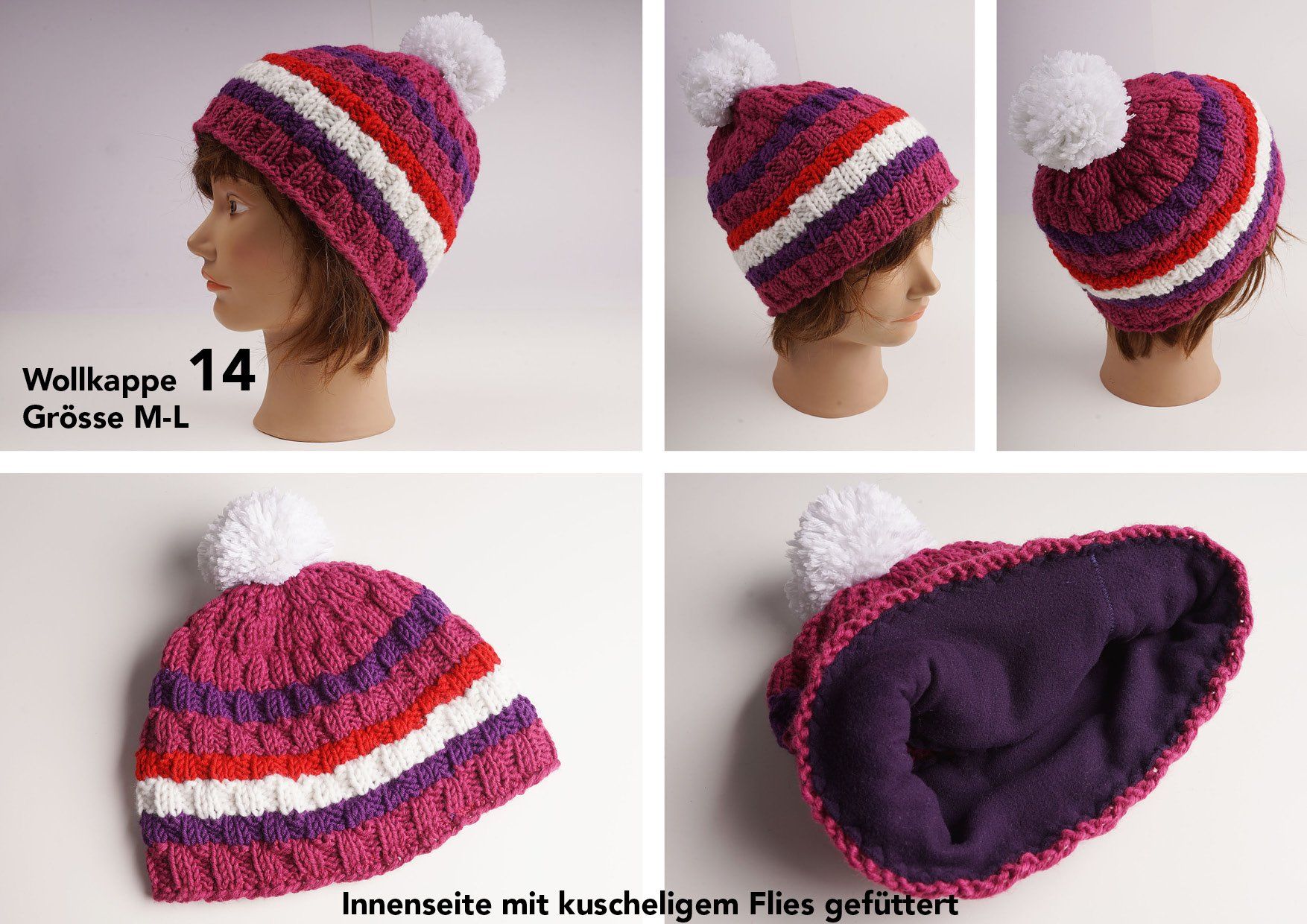 Hüte, Mützen & Caps: Handgestrickte Wollkappen – Neu (gemäss Beschreibung) aus Buochs von chicco64 6