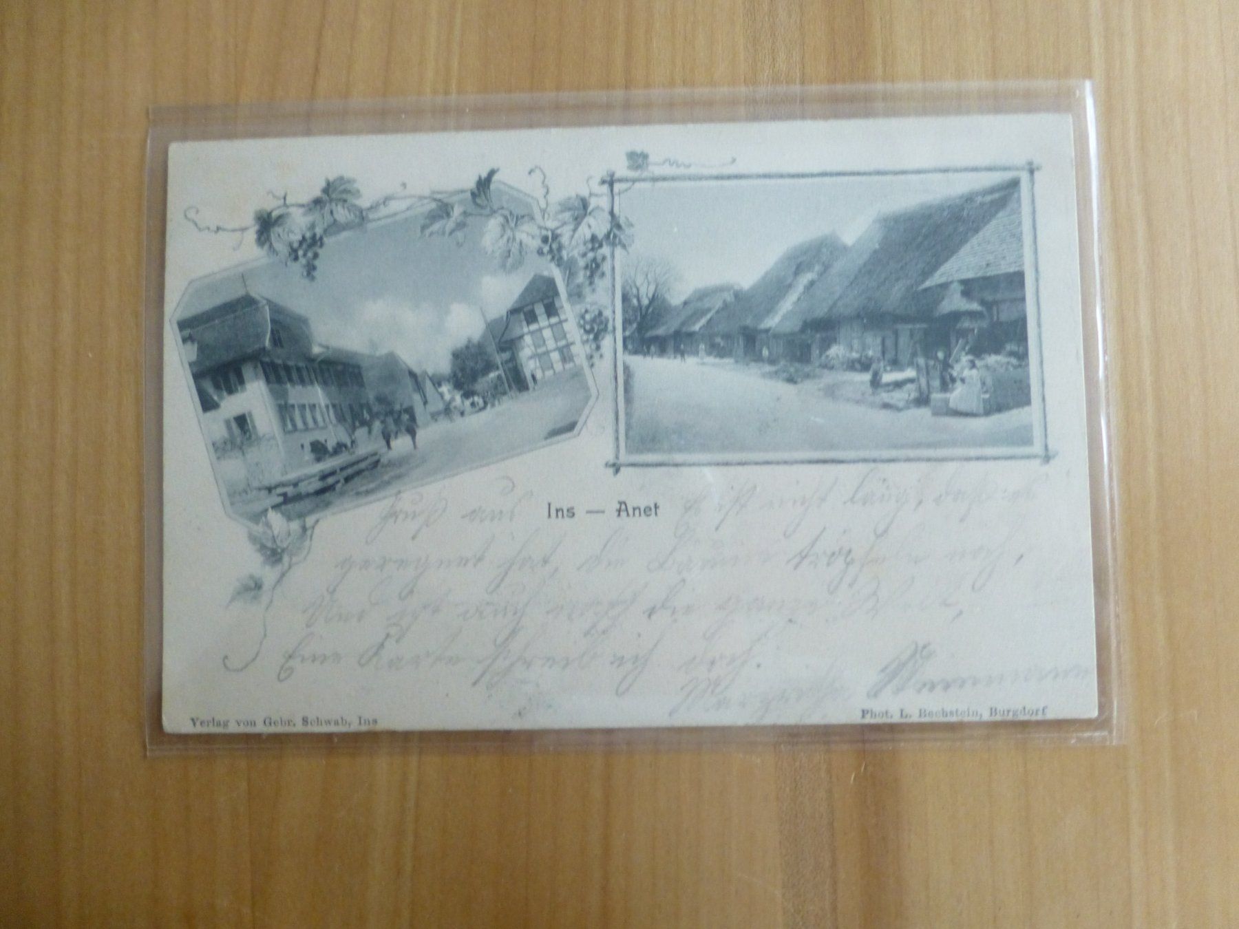 Cartoline postali: Ins, Ansichtskarte, 2. Ansichten, 1903 – Usato da Bettlach venduto da 1saurer