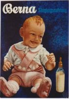 BERNA SAEUGLINGSNAHRUNG BEBE 1954 - Original Plakat