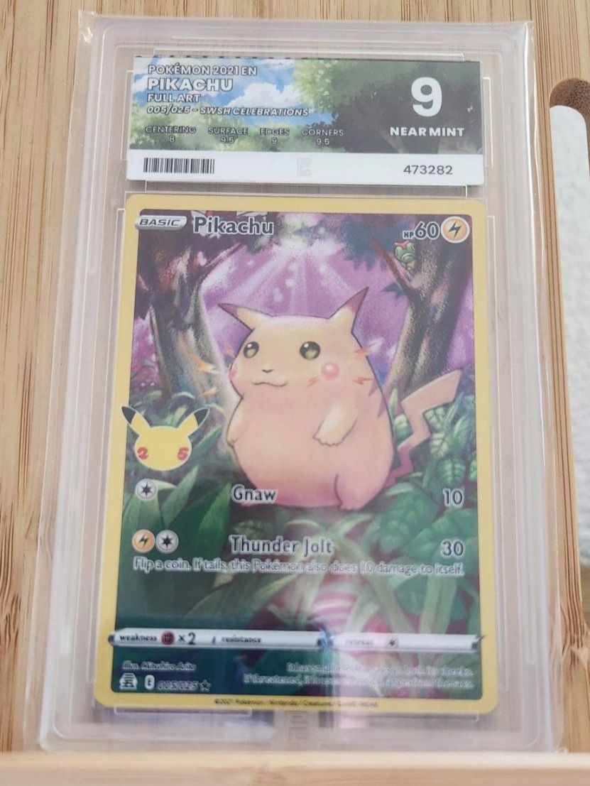 Pokémon Carte collezionabili: Pikachu Celebrations n°005 - Pure Grading 9 – Nuovo e nell'imballaggio originale da Moutier venduto da tom_9zxw