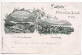 ZUG Kurhaus Schönfels - Maifahrt des Männerchor Zürich 1900