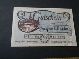 Oesterreich, Winklarn,   Notgeldschein