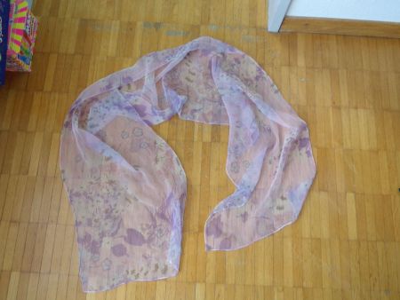Damen Schal rosa violett Blumen