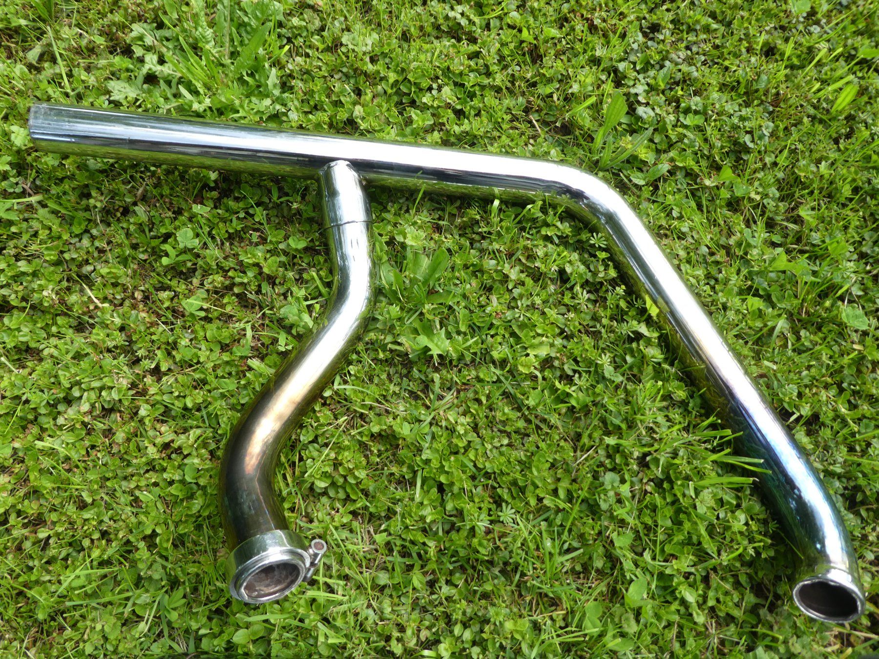 Harley-Davidson Alle Motorradersatzteile: Harley Davidson Cigar Muffler 2 into 1 Vintage with Pipe – Gebraucht aus Schwadernau von  4