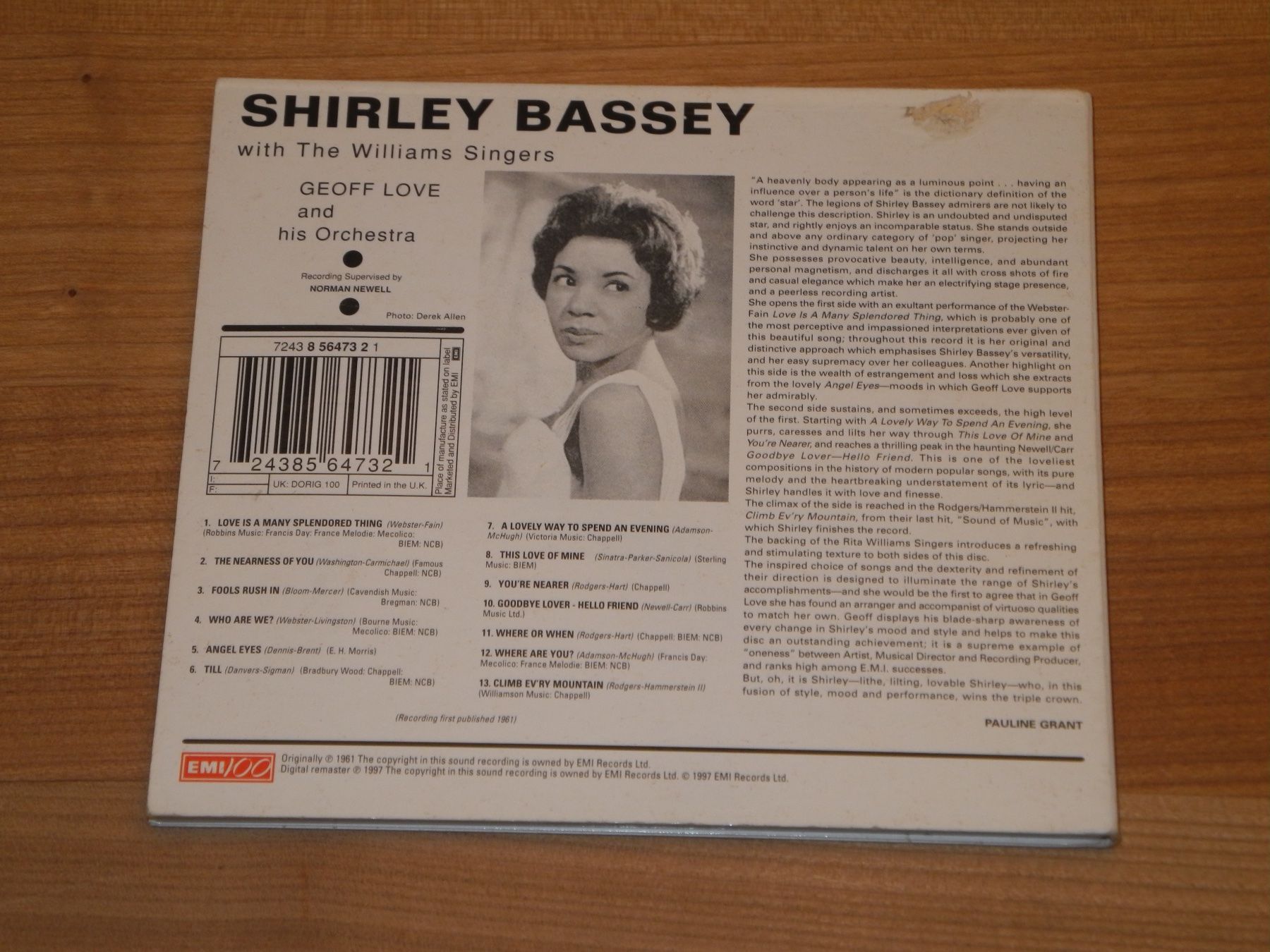 CDs: SHIRLEY BASSEY: SAME - EMI - TOP! – Neu (gemäss Beschreibung) aus Fahrwangen von Swirl2 2
