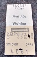 Billette Schweiz Muri AG Wohlen 2. Kl. 4561