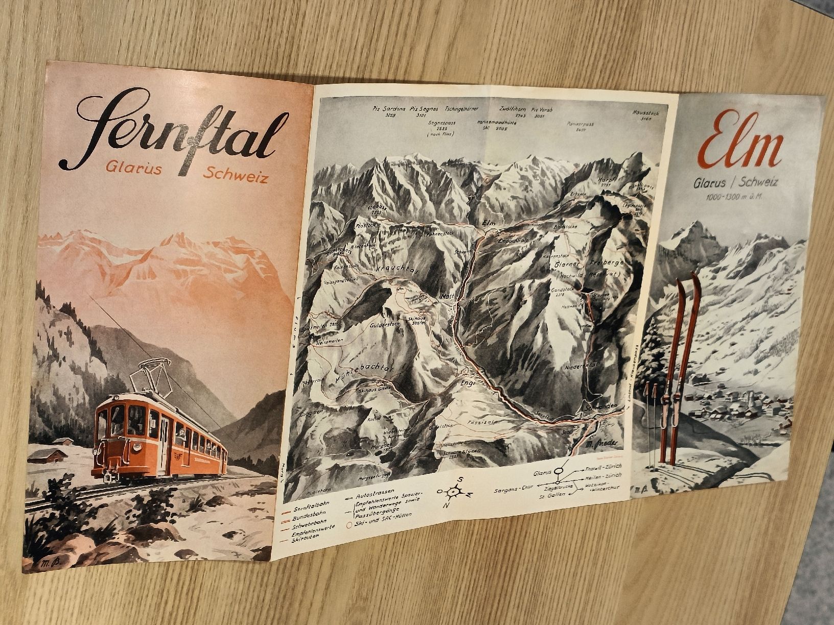 Documenti: Prospekt / Elm GL - Sernftal GL Ausgabe ca. 1930 – Usato da Brugg AG venduto da Ente015 2
