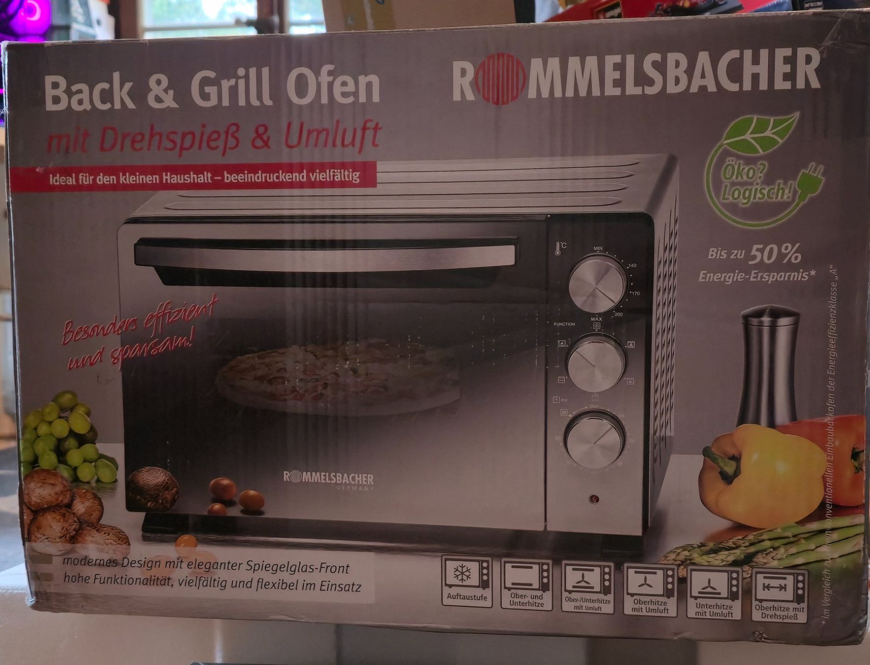 Rommelsbacher Forni: Rommelsbacher Kleinbackofen – Nuovo e nell'imballaggio originale da Küsnacht ZH venduto da rom_t758