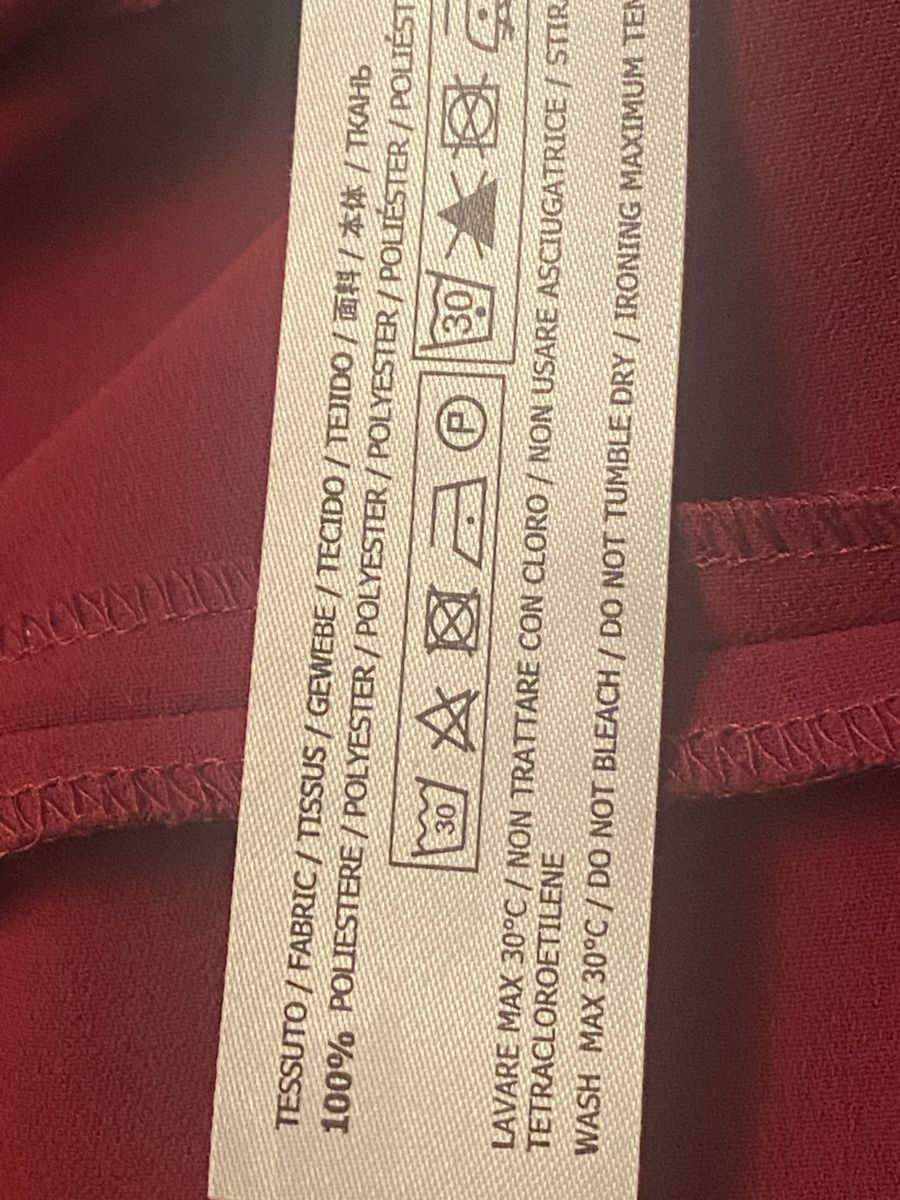Twinset Vestiti: Twinset Kleid midi Gr. S, bordeauxrot, elegant – Usato da Baden venduto da swiss-alps 4