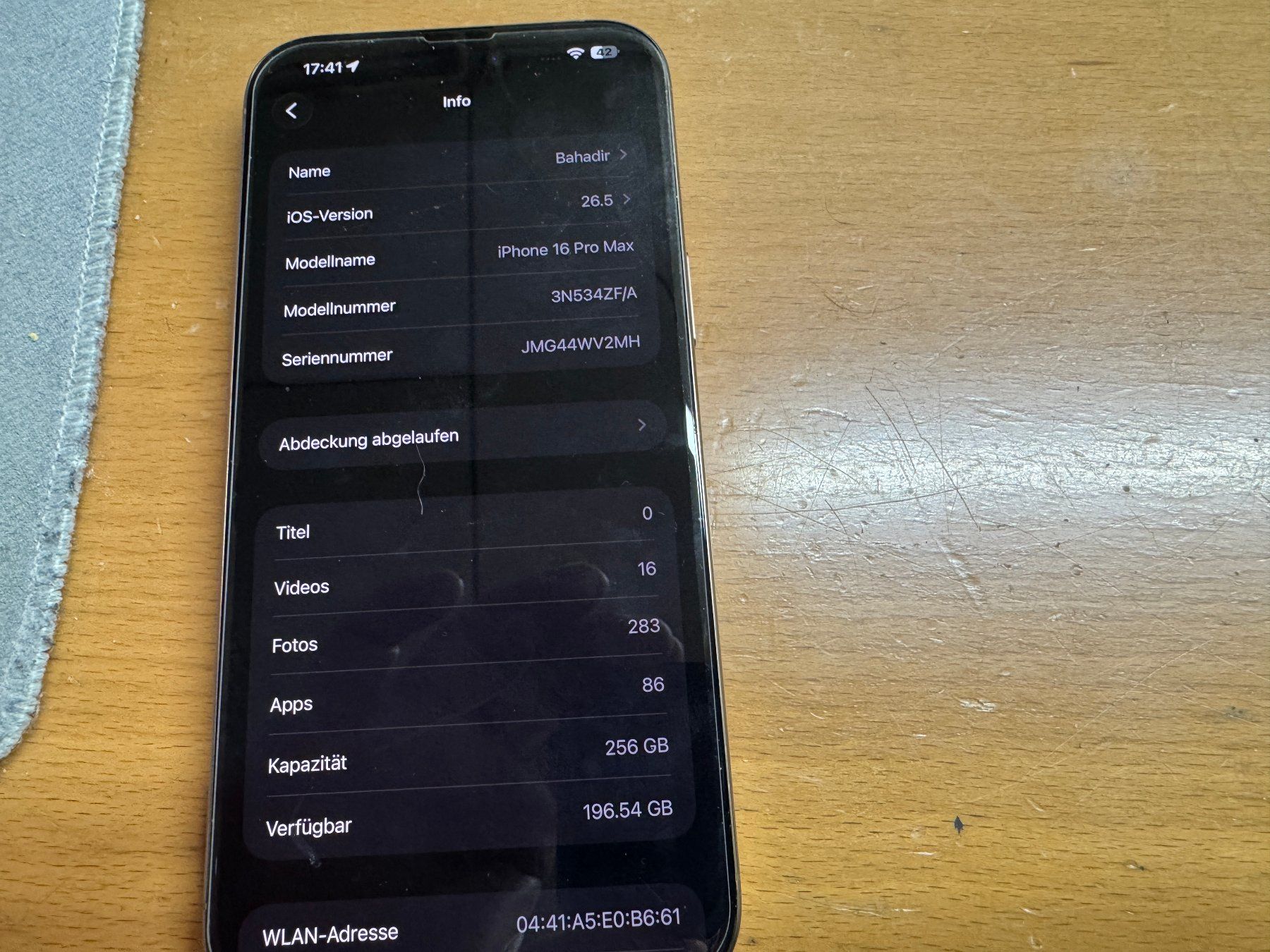 Apple Handys / Smartphones: Iphone 16 Pro Max 256Gb – Gebraucht aus Au SG von bah_6f5w 4