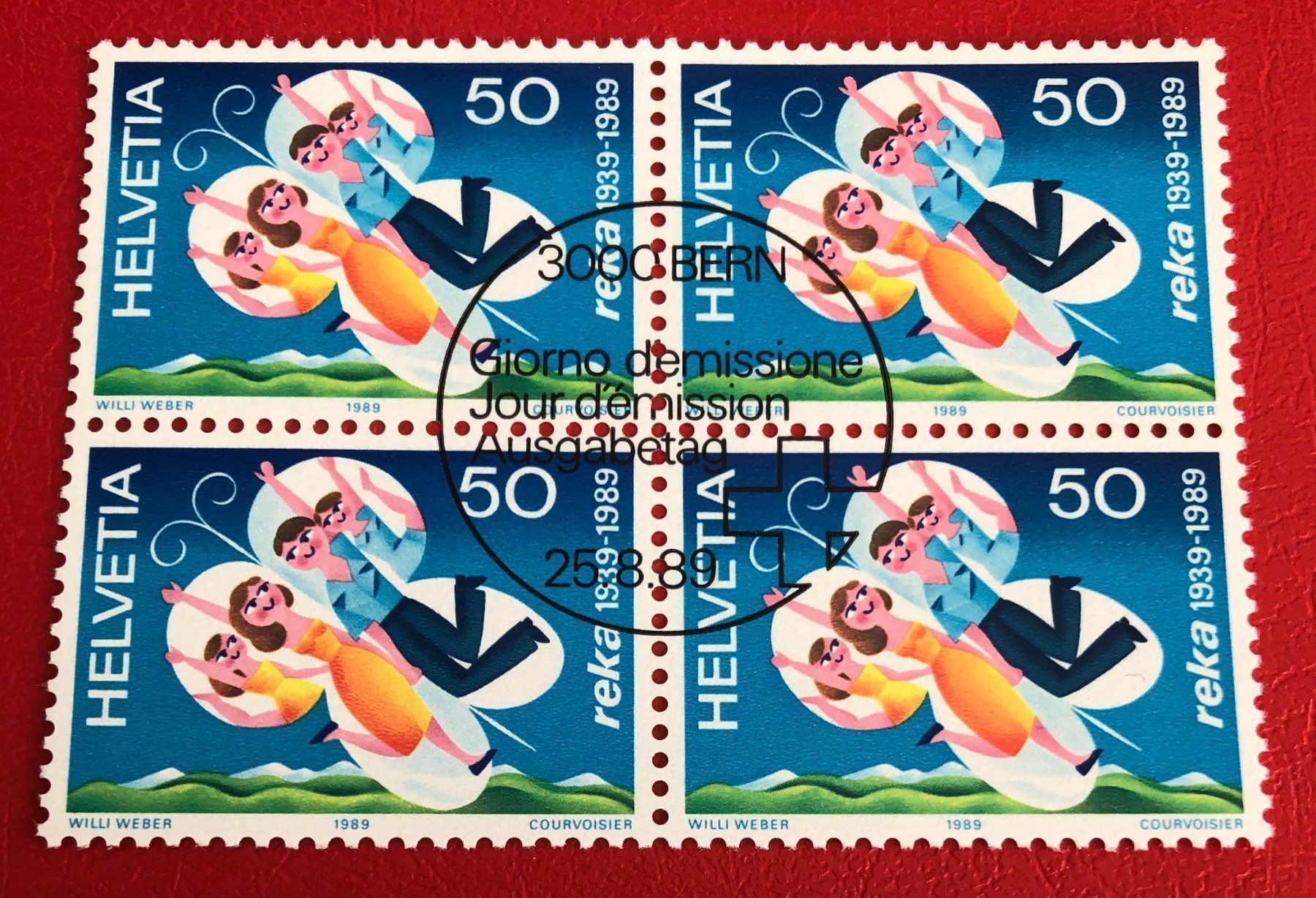 Tutti i francobolli: 4 er Block Nr.778 mit Vollstempel Bern – Usato da Aarau venduto da Billa007