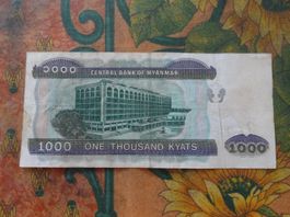 MYANMAR  1000  Kyats  Billet