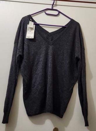 Pull Zara Home 100% Cachemire gris Taille S/M état neuf