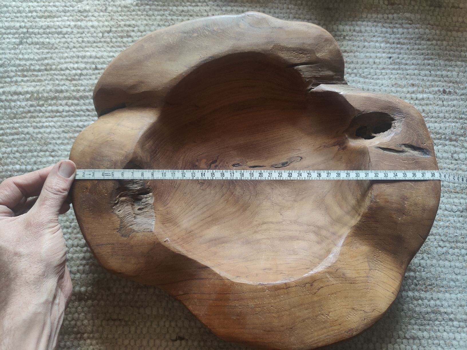 Tutte le decorazioni: Holzschale ca 40cm durchmesser – Usato da Bauma venduto da ObrMar 1