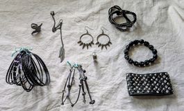 Modeschmuck Set/Konvolut 1 Gothic Rock