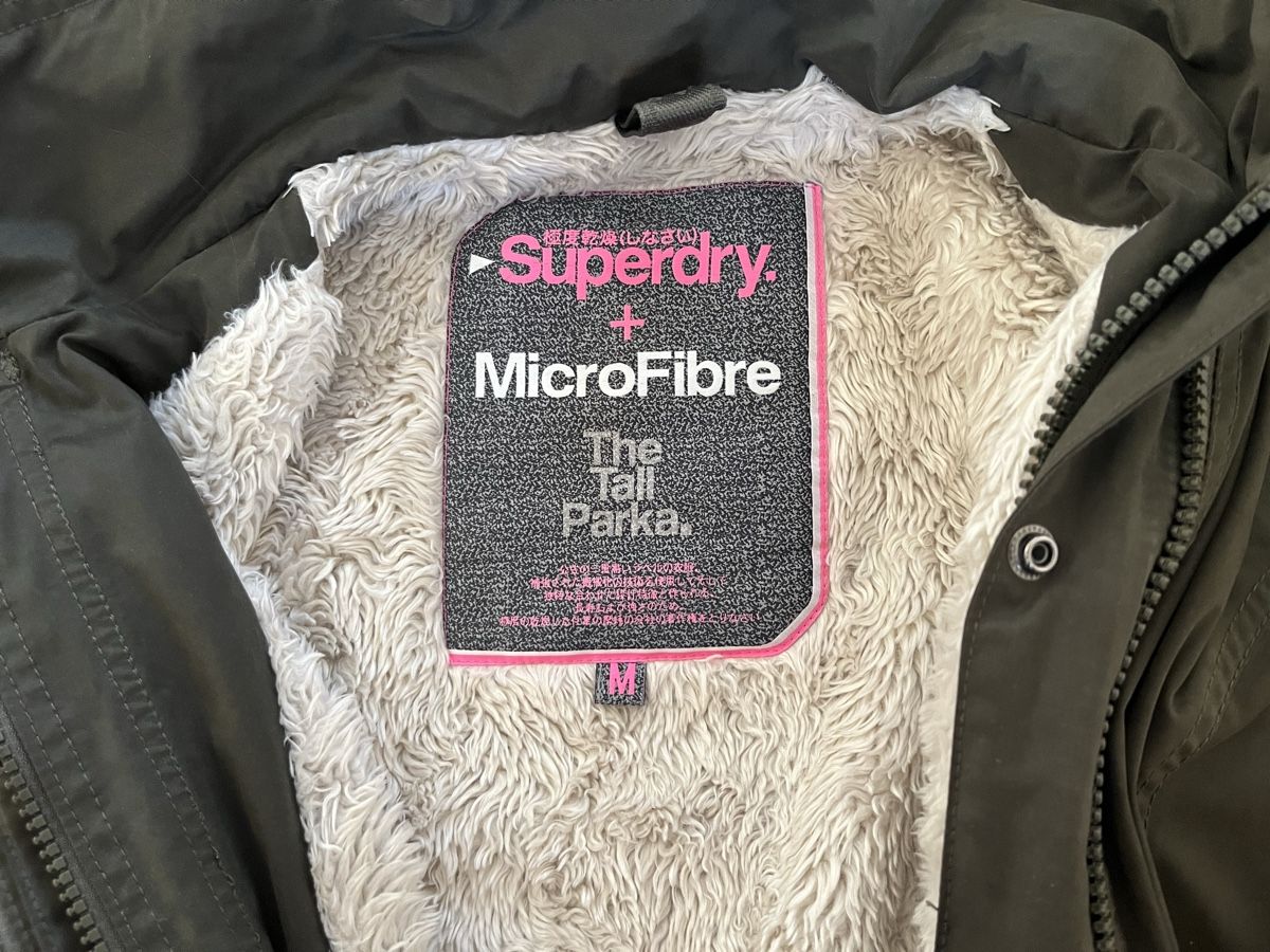 Superdry Mäntel: Superdry Microfibre The Tall Parka, Winterjacke, Gr. M – Gebraucht aus Wimmis von xenia_008 1