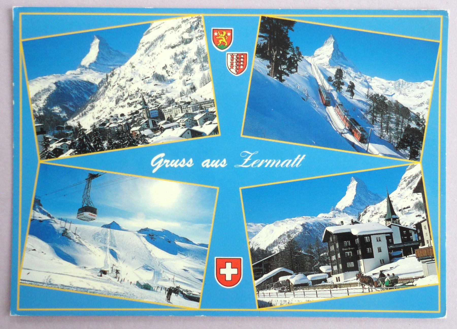 Cartoline postali: Zermatt 1616 m, Wallis – Difettoso da Fétigny venduto da Billy2miny