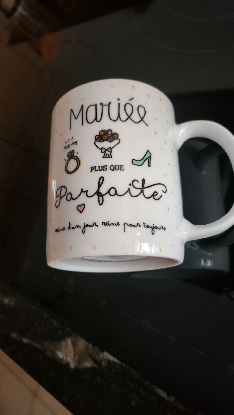 Tutte le decorazioni: Mug Mariée Plus Que Parfaite Cadeau Mariage Neuf – Nuovo (secondo la descrizione) da Pringy venduto da baby4you260649 1