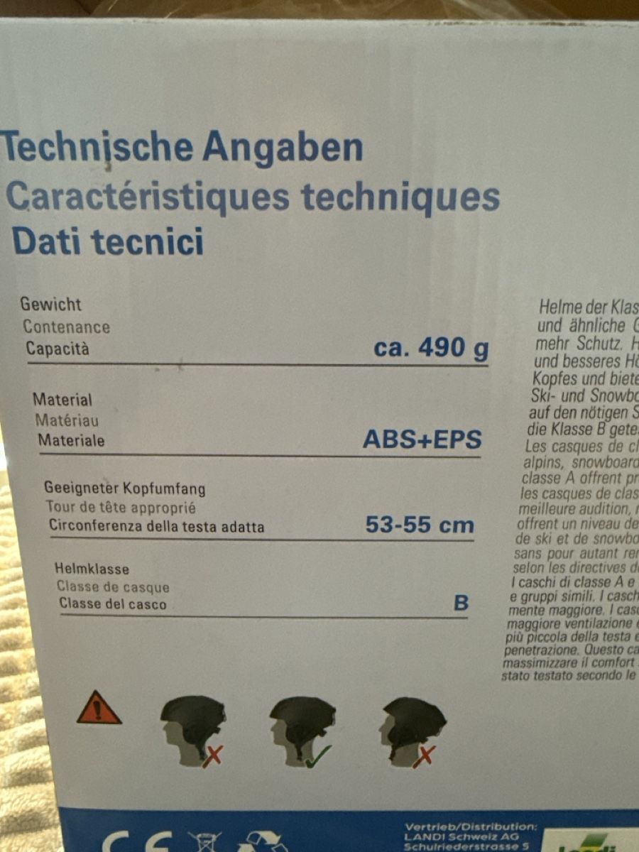 Caschi: Schwarzer Skihelm, Grösse S (53-55cm), Neu! – Nuovo e nell'imballaggio originale da Wängi venduto da kra_cd9d 3
