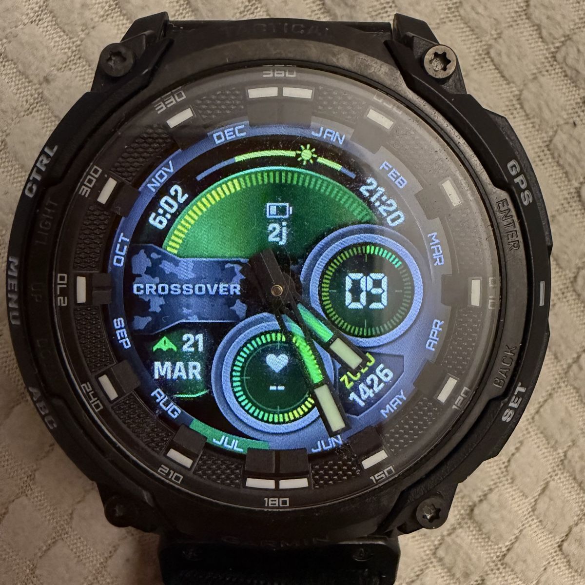 Garmin Smartwatch: Garmin instinct crossover amoled tactical – Nuovo (secondo la descrizione) da Nyon venduto da Pascalg1