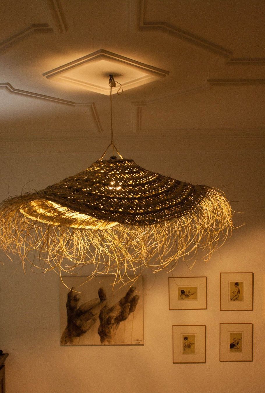 Lampade: Suspension  en paille  forme parasol – Nuovo (secondo la descrizione) da cournillens venduto da Haronn 5