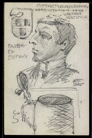 Ansichtskarten: Handgemalt sign. E. Langenbach: Karlsruh – Gebraucht aus Berlin von bartko-reher