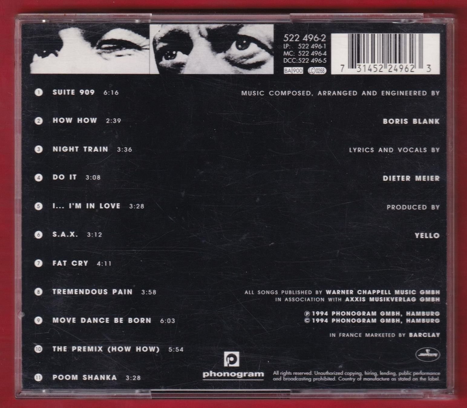 CD: Yello - Zebra (CD) – Usato da Zürich venduto da Pfluftl2000 1