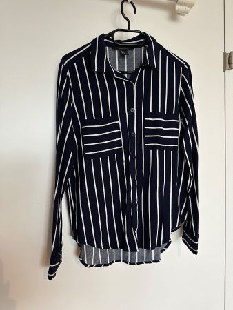 Forever 21 Bluse gestreift - dunkelblau S - NEU!
