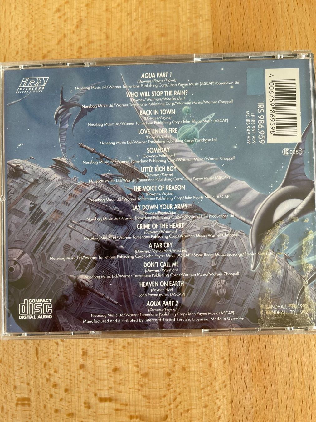 CD: Asia - Aqua – Usato da Rüti ZH venduto da alumedien 1