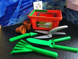 Garten Korb Minimania Gartengeräte Sandkasten Hochbeet Töpfe