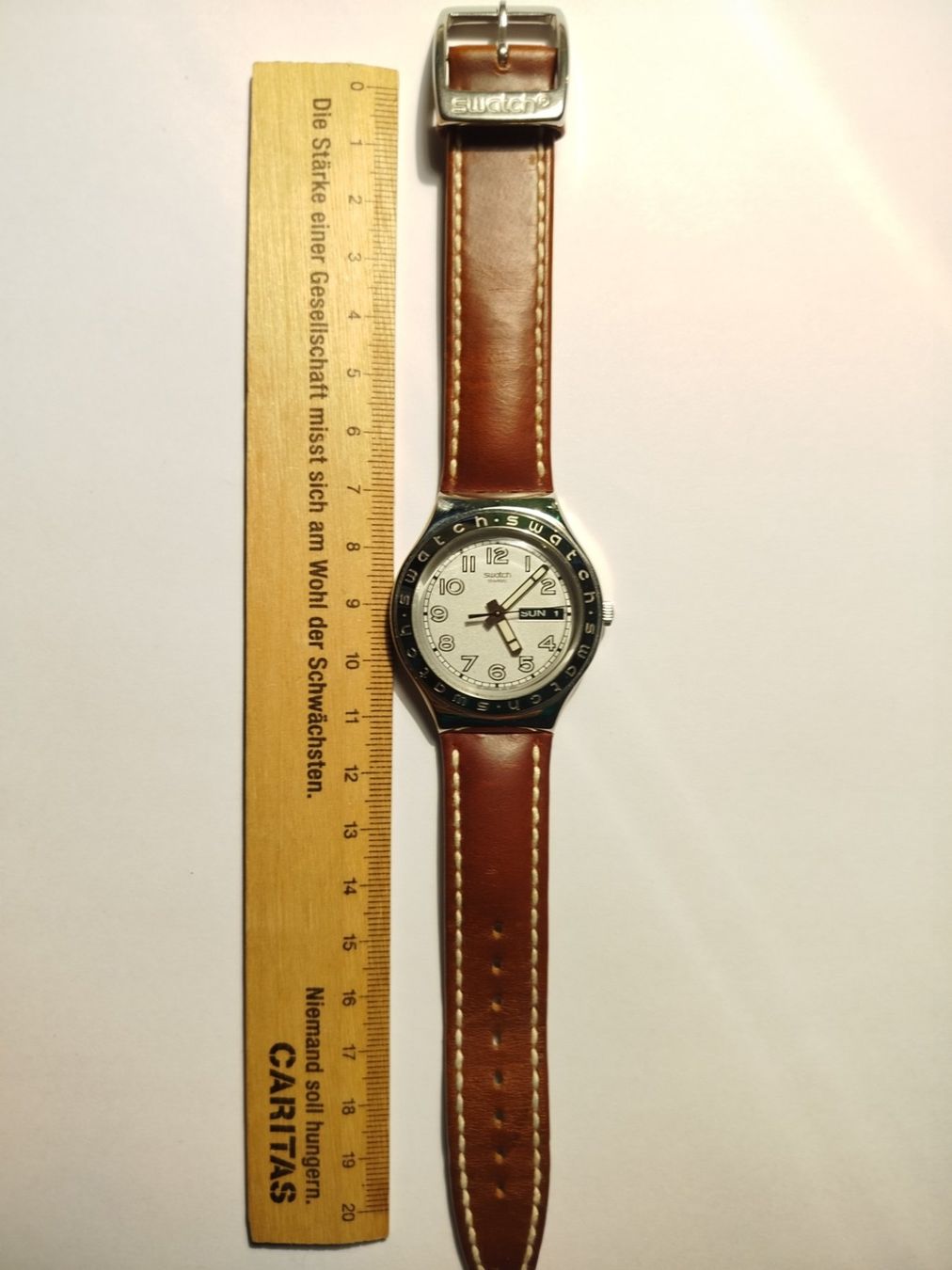 Swatch Orologi: SWATCH IRONY mit Lederarmband – Usato da Zug venduto da Robert0125 3