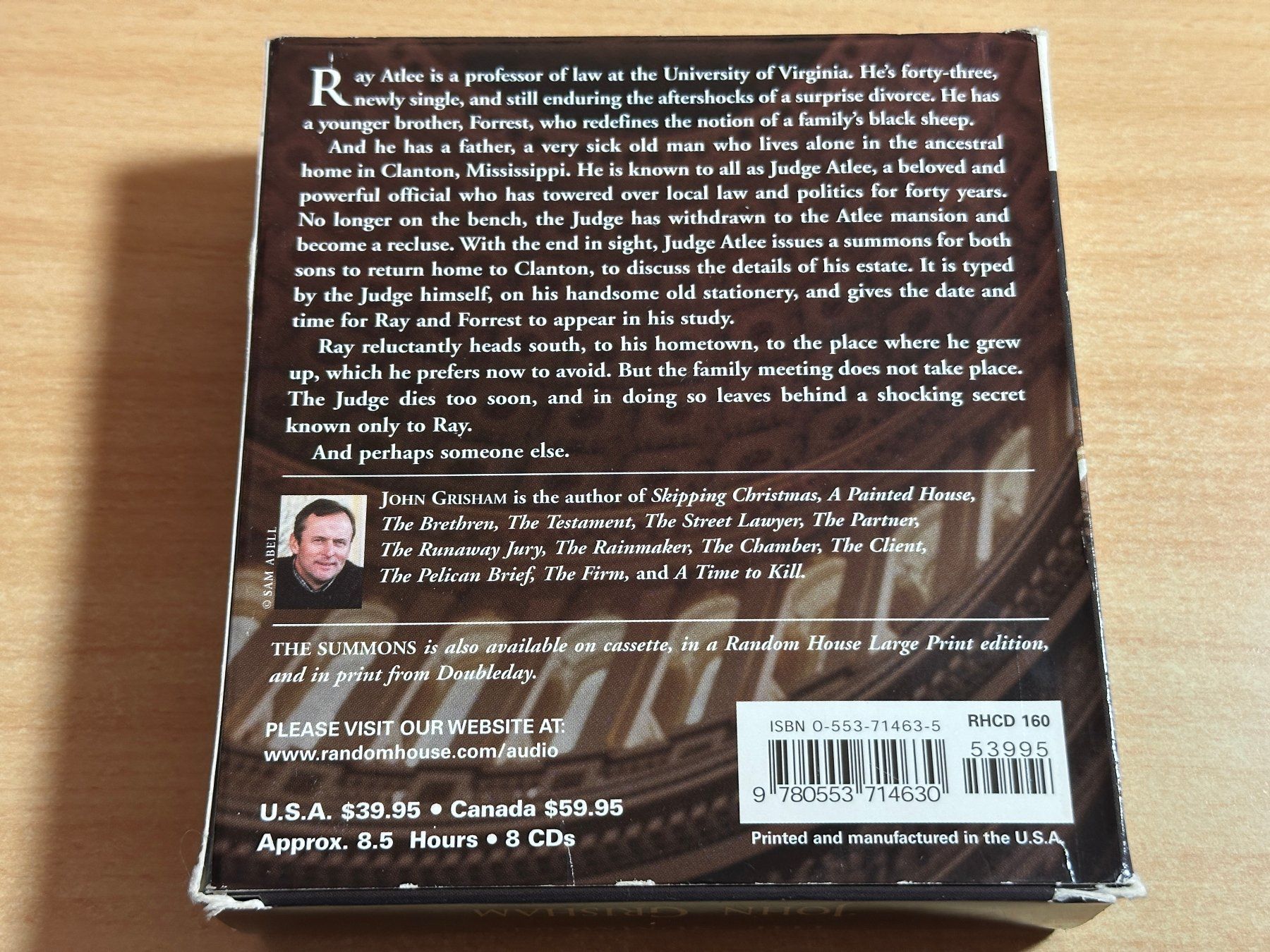 Hörbücher: John Grisham - The Summons - 8 CD – Gebraucht aus Rikon im Tösstal von Alpenmutz 1