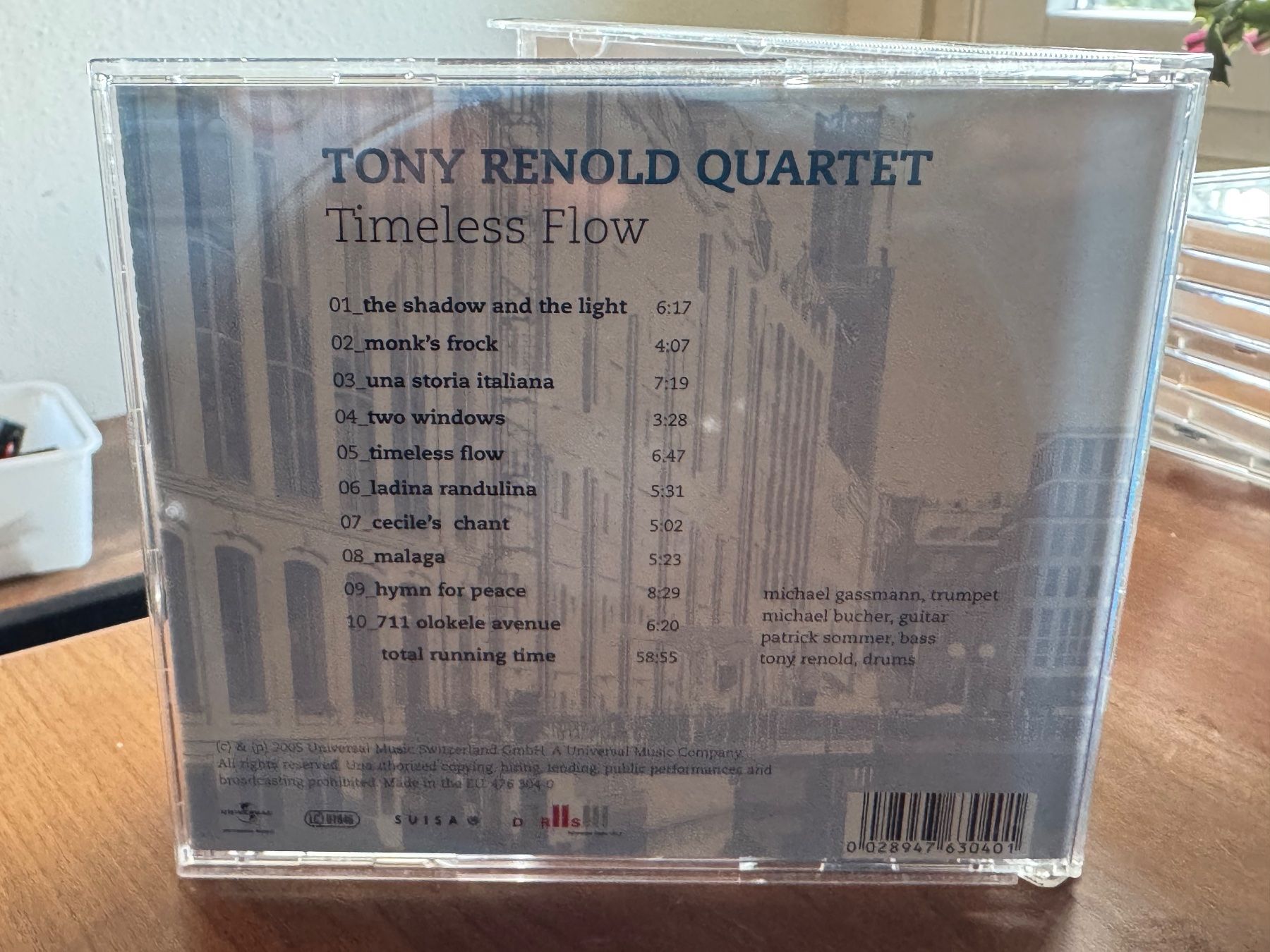 CD: Tony Renold Quartet - Timeless Flow - KA01B – Nuovo (secondo la descrizione) da Küsnacht ZH venduto da JazzRecords 1