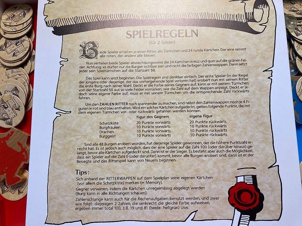 Spiele: ZAHLENRITTER Lernspiel Schulstart – Gebraucht aus Wallisellen von Fax 1