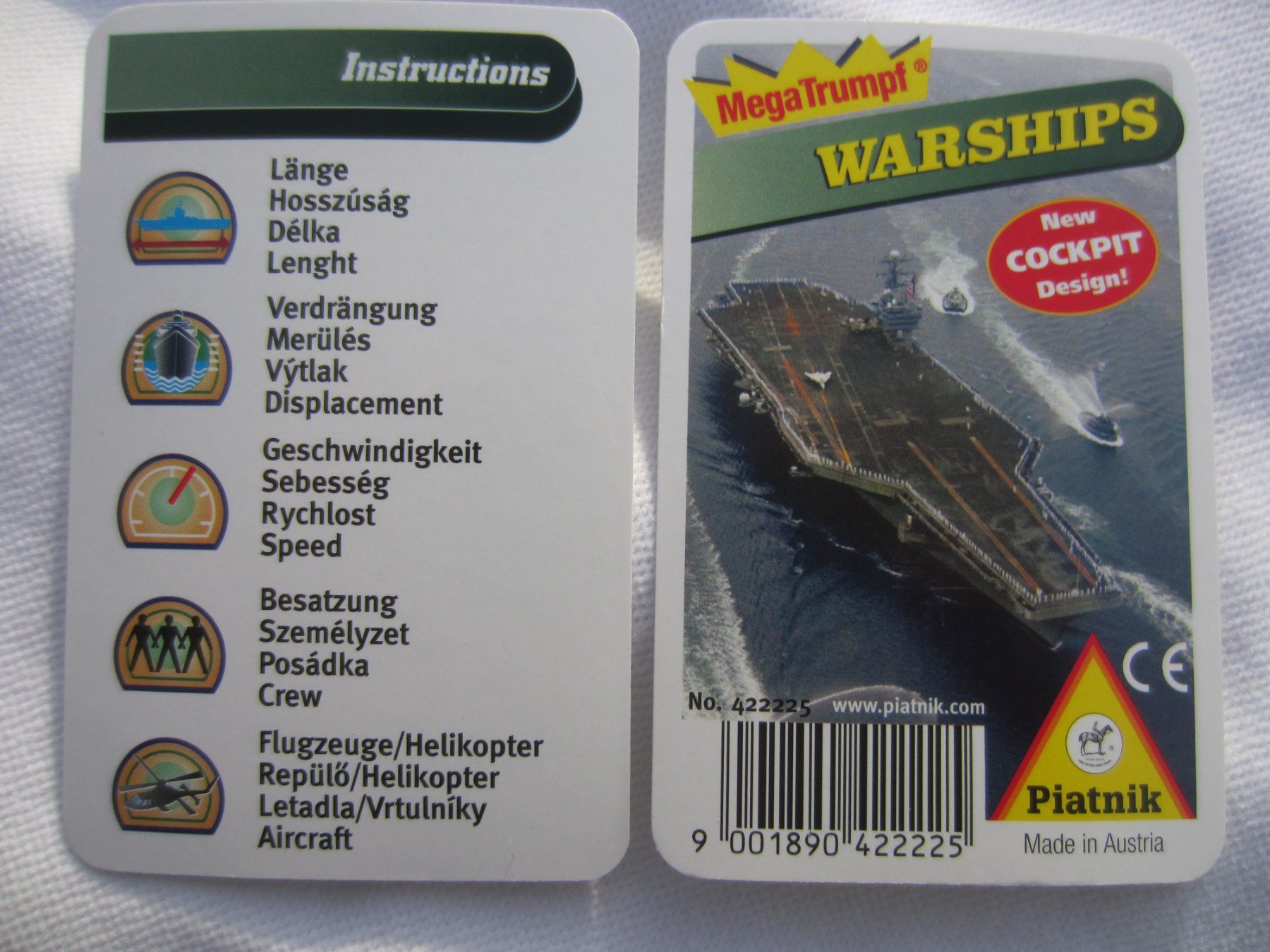 Spiele: QUARTETT WARSHIPS PIATNIK FABRIKNEU – Neu und originalverpackt aus Sursee von Tschiger 6