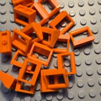 Lego 19x Fliesen mit Griff (2432) orange