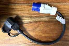 Adapterleitung Schuko/16A-6H - 200 - 250V