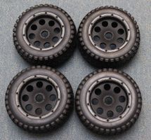 Kompletträder 1:5 / 1:6 24mm Hex 165/75mm für Baja etc.