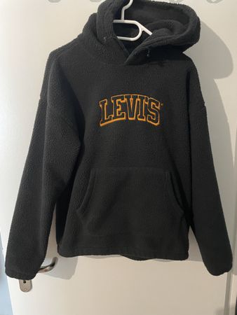 Levi's Teddy-Fleece Hoodie, Schwarz, XS – Kuschelig warm!