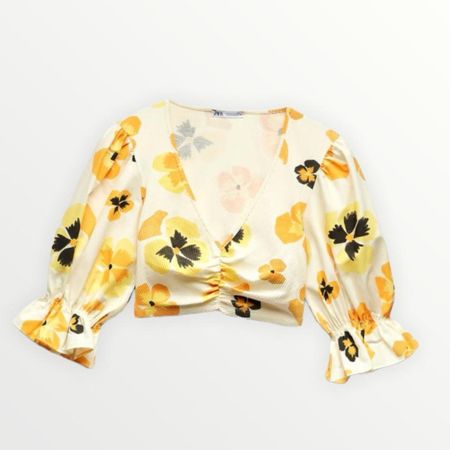 Zara Floral Crop Top
