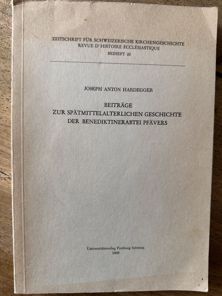 Bücher: Pfäfers: spannende Geschichte – Gebraucht aus Berschis von Vild1