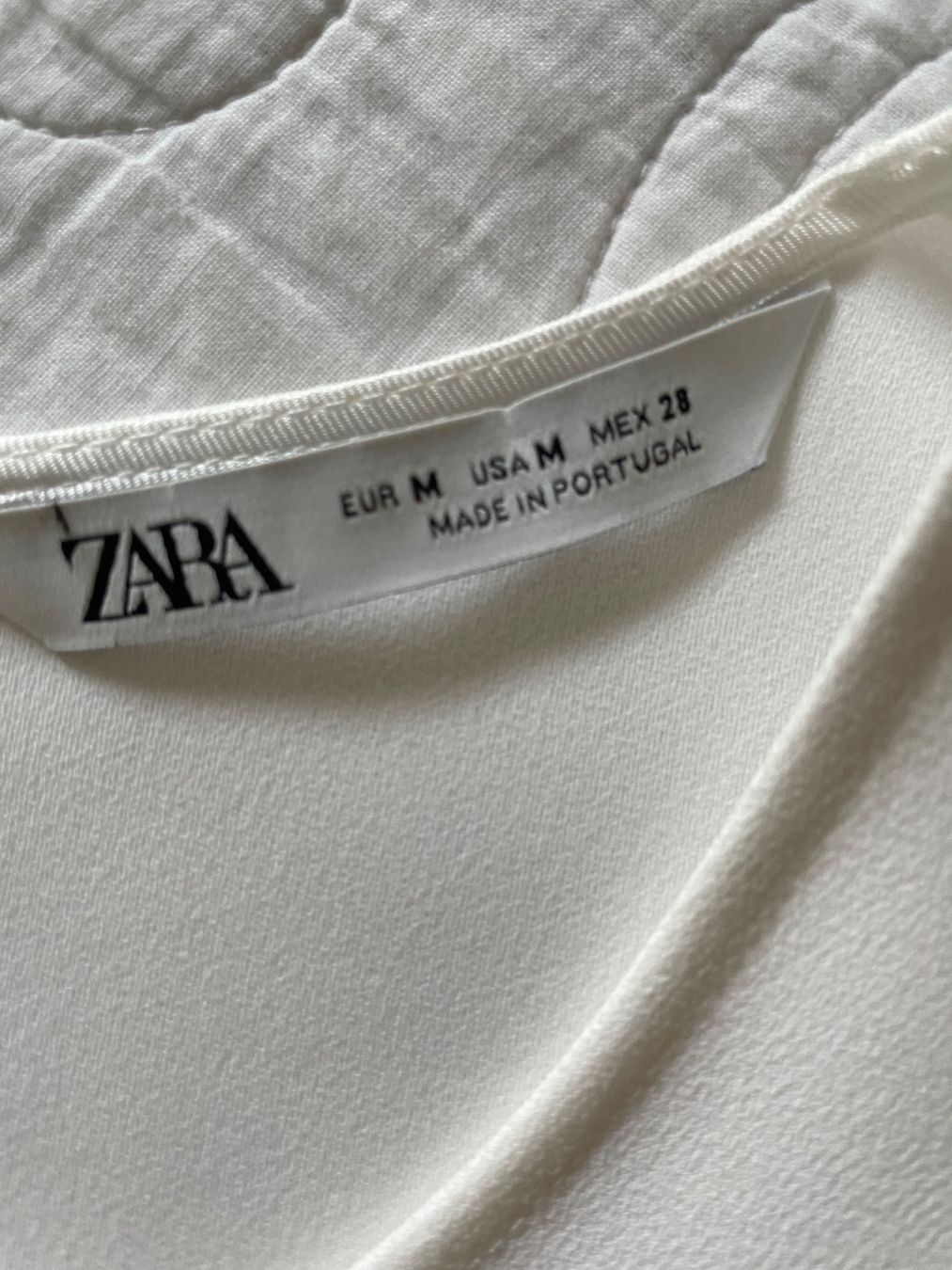 Zara Tuniche: Tunique blouse Zara M blanche – Usato da gland venduto da Moral 6