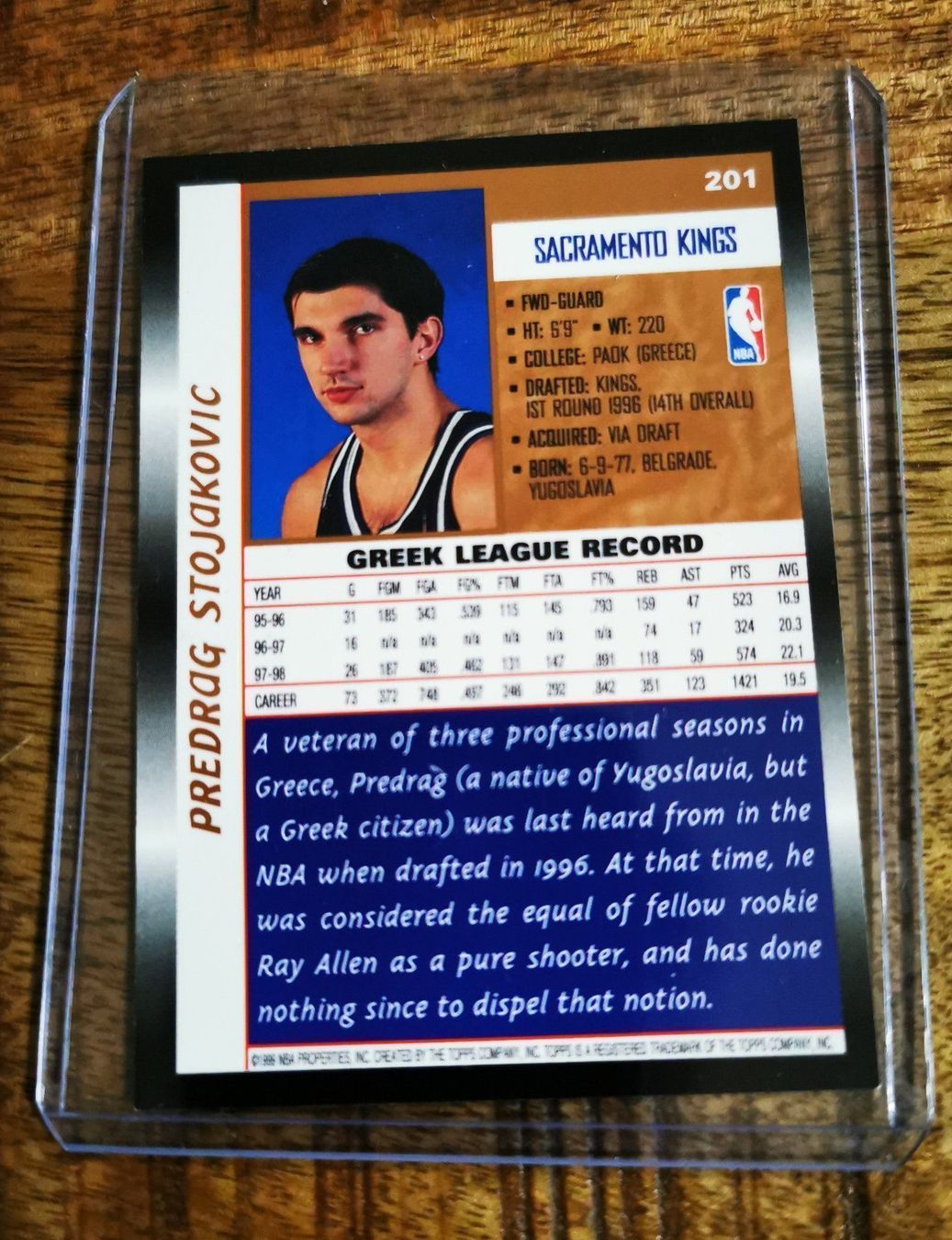 Nba Carte collezionabili: Peja Stojaković Trading Card – Usato da Rotkreuz venduto da Titotesla 1