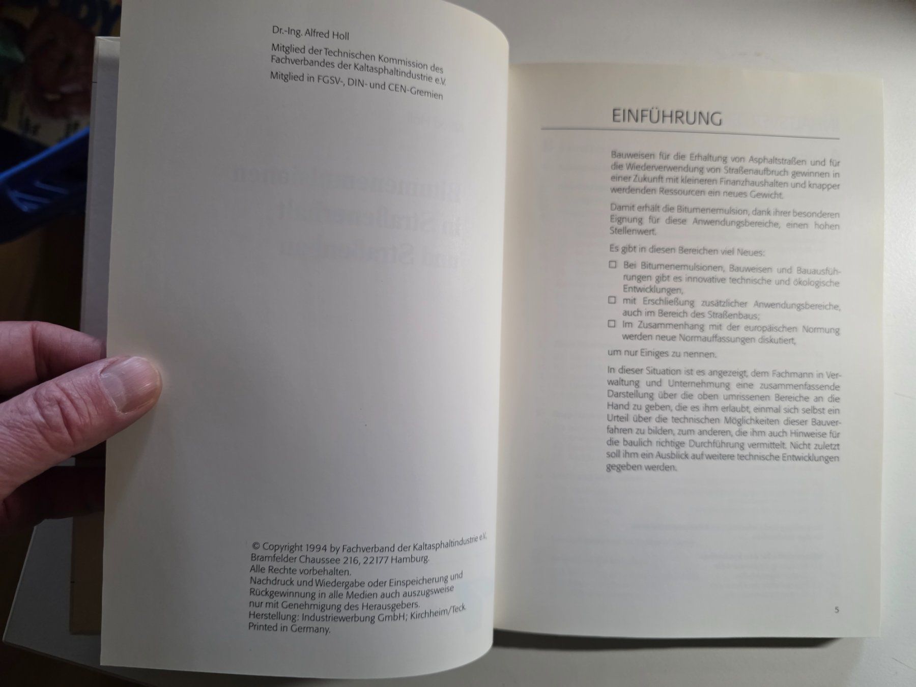 Libri: Bitumen-Emulsionen in Strassenunterhalt -bau - 1994 – Usato da Walterswil BE venduto da Lonitti 1