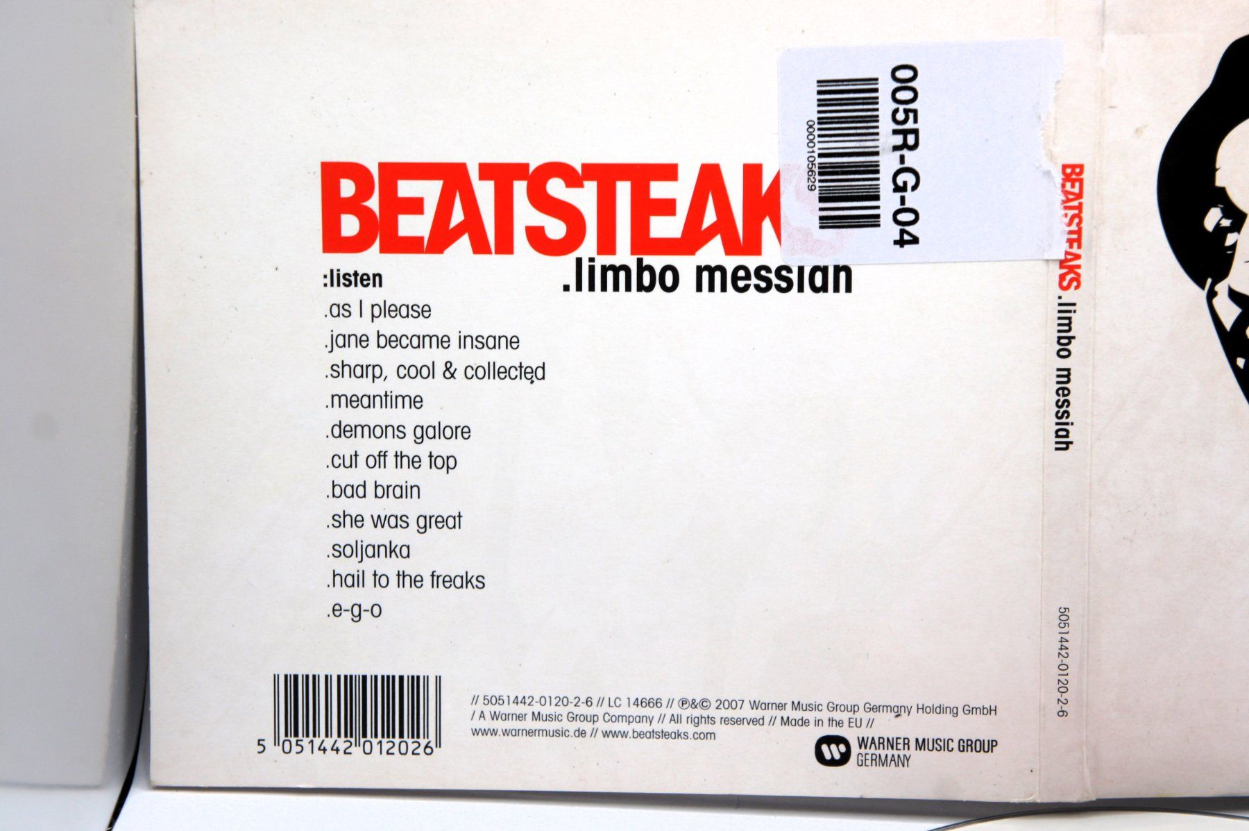CD: CD Beatsteaks – .Limbo Messiah – Usato da Ernetschwil venduto da luisvonerni 1