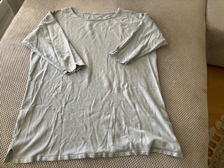 3/4 Arm Pullover hellblau