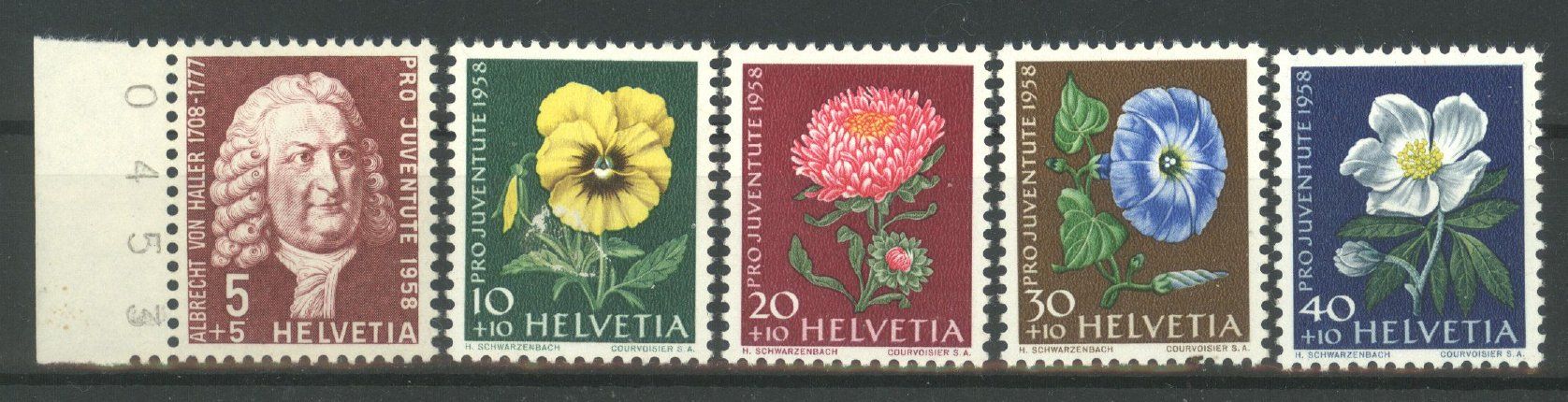 Tutti i francobolli: 1958, Pro Juventute ** – Usato da Willisau venduto da Vollstempel
