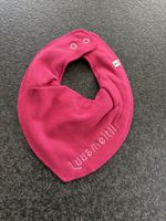 Süsses  Sabberlatz/Lätzli mit Name "Luusmeitli" Pink