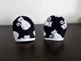 Eierwärmer, Katzen, schwarz/weiss